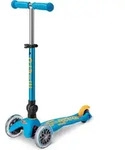 Micro Kinderroller Mini Micro Deluxe faltbar LED lila Scooter - Schwarz