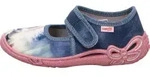Superfit Belinda "Schmal" Hausschuh Blau - Blau - 23