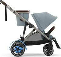 Cybex 524000535, Cybex Gold Buggy e-Gazelle S Stormy Blue (Taupe Frame)