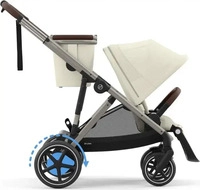 Cybex 524000541, Cybex Gold Buggy e-Gazelle S Seashell Beige (Taupe Frame)...