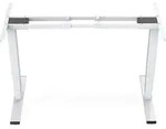Digitus Elektrisch h&ouml;henverstellbares Tischgestell, Dual-Motor, 3-Stufen, Wei&szlig;, 100