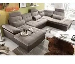 Wohnlandschaft mit Funktion JAKARTA - Beige/Braun