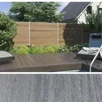 T&J ELSKOP WPC Steckzaunsystem Grau - Grau