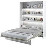 MEBLINI Schrankbett Bed Concept - Wandbett mit Lattenrost - Klappbett mit Schrank -