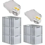 SuperSparSet 5x Eurobox NextGen Economy mit Scharnierdeckel und gelben