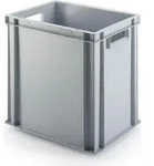 Eurobeh&auml;lter mit offenem Griff | HxBxT 40x30x40cm | 37 Liter | Grau | Eurobox,