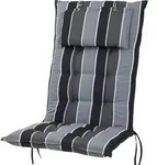 Auflage Hochlehner Monte 20208-710 grau gestreift 119x50x8 cm Sun Garden - Grau
