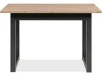 Ausziehbarer Esstisch Damon 120/160x90 - Eiche/anthrazit - Braun