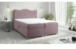 Boxspringbett Schlafzimmerbett SULTAN New in Stoff Velvet X Altrosa 220x200cm - Rosa