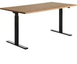 Topstar 501128 h&ouml;henverstellbarer Schreibtisch E-Table Holz 160x80 schwarz/buche -
