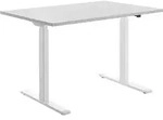 Topstar Sitz-/Steh-Schreibtisch, (B)1.200 mm, wei&szlig; elektr. h&ouml;henverstellbar Grau -