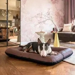 4L Textil ELLA Kunstleder Hundebett gro&szlig;e Hunde Hundekissen XL Hundematratze aus