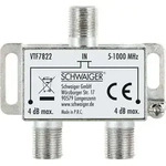Schwaiger VTF7822 531, Kabelsplitter, 5 - 862 MHz, Silber, 1 St&uuml;ck(e), 53 mm, 26 mm