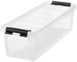 SmartStore Aufbewahrungsbox CLASSIC 4 3,5 Liter transparent / schwarz - Schwarz