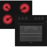 Telefunken ECH65A-B2 Einbauherd-Set | Elektro-Herd-Kochfeld-Kombi | Backofen mit