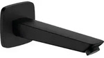 Wanneneinlauf LOGIS DN 20, Ausladung 195mm mattschwarz - Schwarz