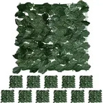 Relaxdays Sichtschutz Efeu, 12er Set, je Heckenmatte 50x50 cm, k&uuml;nstliche Hecke