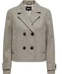 ONLY Elegante Doppelknopf Jacke mit Revers und Taillenl&auml;nge Gr&ouml;&szlig;e XS - Braun - XS