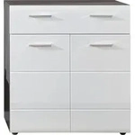 trendteam Garderobe Schuhschrank Line Sardegna Rauchsilber Melamin/Wei&szlig;...