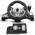 Gaming Rennlenkrad 270&deg; Lenkbereich Ganghebel Gas- und Bremspedal Vibrationen 7 in 1