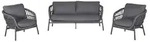 LC Garden &raquo;Bari&laquo; Living Lounge Set 3tlg. Sitzgruppe Loungem&ouml;bel Rope-Geflecht