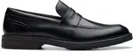 CLARKS Slipper Aldwin Step mit eleganter Optik 1216 Black Leather 41 - Schwarz...
