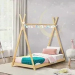 Kinderbett &rsquo;Vimpeli&rsquo; 90 x 200 cm Bambus - Naturbelassen