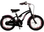 Volare Miracle Kinderfahrrad - M&auml;dchen - 14 Zoll - Mattschwarz - Prime Collection -