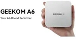 GEEKOM A6 Mini PC, AMD Ryzen 7 6800U (8C/16T, bis zu 4,7 GHz),Mini Computer, 16GB
