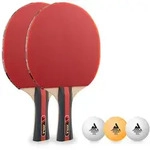 JOOLA Tischtennis Set Rossi - 2 Tischtennisschl&auml;ger + 3 Tischtennisb&auml;lle
