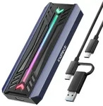 Inateck RGB M.2 NVMe SATA SSD Geh&auml;use 10 Gbps, USB 3.2 Gen 2 Geh&auml;use unterst&uuml;tzt
