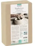 T&ouml;pferton Modelliermasse gebrauchsfertig unschamottiert ofenh&auml;rtend wei&szlig; 5 kg -