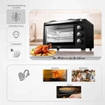Zilan Minibackofen | 28 Liter | Kleiner Backofen | Mini Oven | 3200 W |...