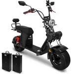 Rolektro, E-Chopper 45, Schwarz, 45 km/h, 2 x 60V-25,6Ah Lithium-Akku, 3000 Watt -