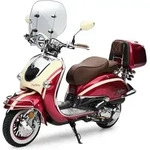 Motorroller 50 ccm Burnout EasyCruiser Artemis Rot Beige Metallic 45 km/h - Rot/Beige