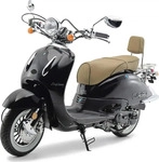 Burnout TY50QT-20D, Motorroller 50 ccm Burnout EasyCruiser Eco Schwarz Metallic...