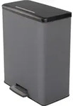 Curver Tretm&uuml;lleimer Deco Rechteckig 65L Grau - Grau