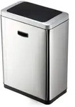 DURABLE Sensor Abfalleimer NO TOUCH Duo 2x20L, 342423 silber - Silber