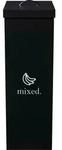 Paperflow M&uuml;lltrenner Restm&uuml;ll CTSMX.01 60l sw - Schwarz