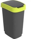 Rotho Abfalleimer 25L Twist - Swingeimer - M&uuml;lleimer mit Swing Klappdeckel -