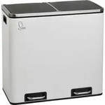 SVITA TM2X24 Treteimer 48 Liter Wei&szlig; Abfalleimer M&uuml;lleimer Design...
