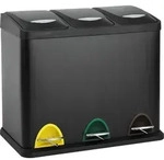 SVITA TC3X8 24 L Treteimer Abfalleimer M&uuml;lleimer Pulverbeschichteter Stahl...