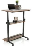 hjh OFFICE Stehschreibtisch WORKSTATION II Sitz-Steh Schreibtisch h&ouml;henverstellbar,