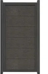 Zaun Teilelement GroJa Novara vormontiert ohne Pfosten Rahmen anthrazit 90 x 180 cm