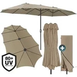 KINGSLEEVE&reg; Sonnenschirm 460x270 cm mit UV Schutz 80+ Schutzh&uuml;lle Kurbel Stabil