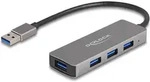 Delock 4 Port USB 3.2 Gen 1 Hub mit USB Typ-A Anschluss USB Typ-A Buchsen seitlich -