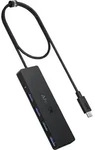 Anker 4-in1 Data Hub USB-A 4 x UBS-A 3.0 5Gbit/s inkl. 20cm Kabel black - Schwarz