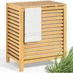 CASARIA&reg; W&auml;schekorb mit Deckel Bambus Holz 70L Gro&szlig; W&auml;schesammler W&auml;schesack