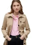 Tommy Hilfiger Damen Jacke Heritage Single Breasted Trench &Uuml;bergangsjacke, Beige -