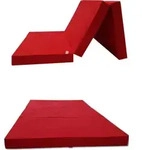 Faltmatratze Klappmatratze klappbar G&auml;stematratze Reisematratze 120x200 ROT - Rot